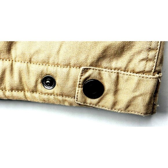 CABELA'S Mens Vest Sherpa Lined Outdoor Gear Gorpcore Full Zip Canvas Jacket L - Picture 6 of 16